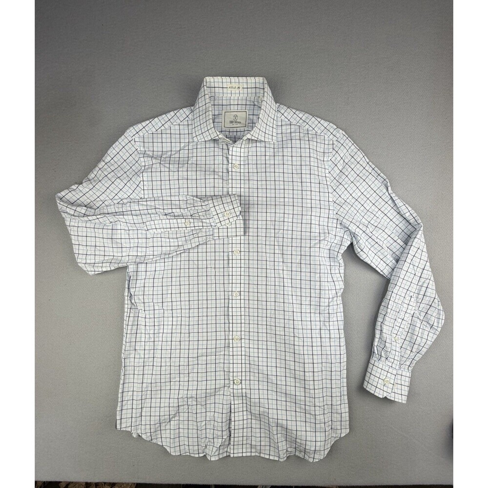 Todd Snyder 2 Ply Shirt Men 15 32/33 Blue Button Up Cotton Preppy Casual NYC